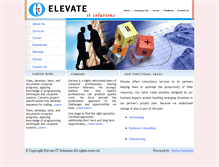 Tablet Screenshot of elevateitsolutions.com